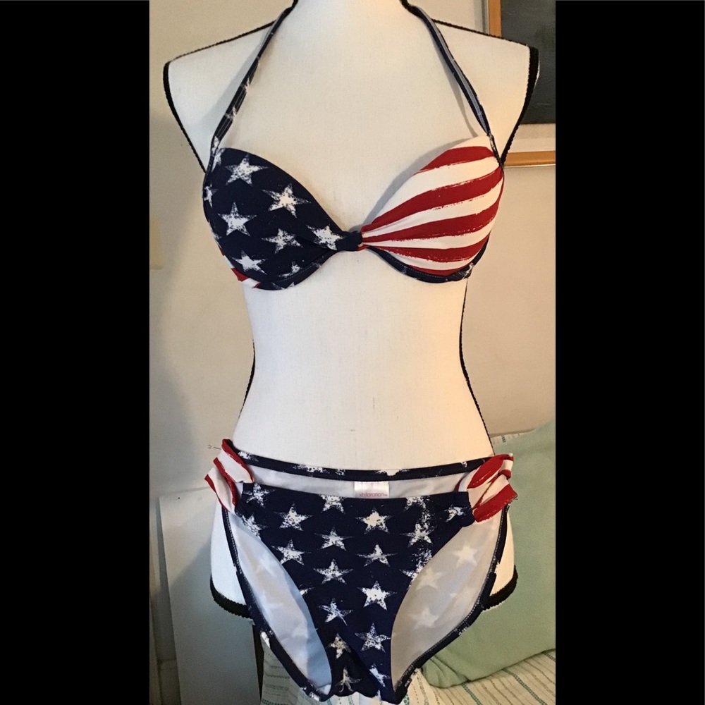 Xhilaration swimming push up bikini top only XS